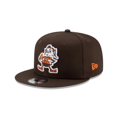 Brown Cleveland Browns Hat - New Era NFL Basic 9FIFTY Snapback Caps USA6198035